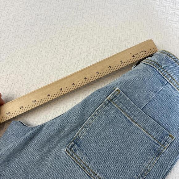 Zara Women's Size US 13-14 Years Old High Waisted Wide Flare Leg Jeans Pants - Picture 9 of 9